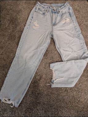 🌼 American Eagle Highest Rise 90s Boyfriend Jeans Distressed Size 8 EUC